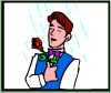 「アア、俺には雨が似合う…」